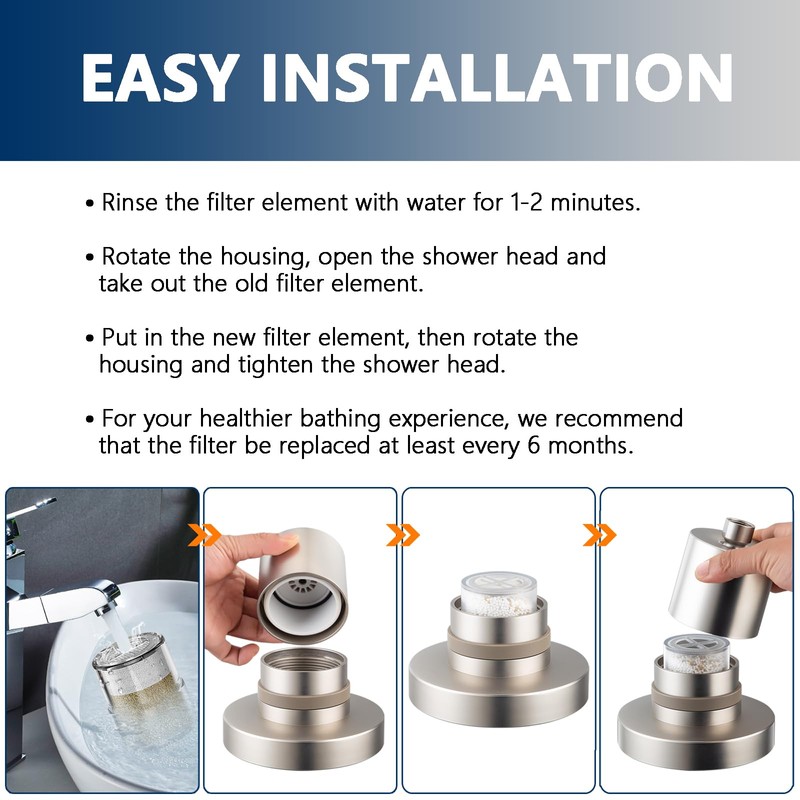 Shower Filter for JOLIE Shower Head Filter Replacement Cartridge -