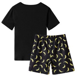 Vopmocld Big Girls' Lovely Monkey Sleepwears Cute Cartoon 2PCS Pajama Sets Banana PJS, Monkey, 12