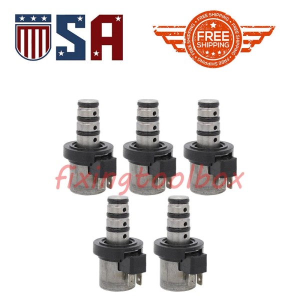 fixingtoolbox MD758981 5*Transmission Shift Solenoid Kit For Mitsubishi Endeavor Hyundai