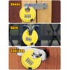 DELSWIN 4 Digit Combination Disc Padlock with Hardened Steel Shackle