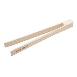 KitchenCraft Toast Tongs, Beechwood, 25cm