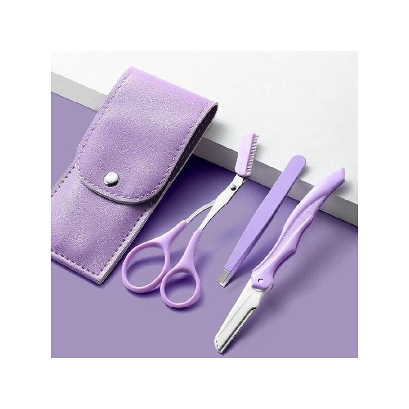 발바리리빙깔끔한눈썹정리세트3종도구세트 Balbari Living Neat Eyebrow Grooming Set 3-Piece Tool Set