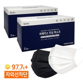 B.Ace domestic disposable mask 100 sheets/extra large large medium small/dental droplet blocking, extra large white (100 sheets) / 비에이스 국산 일회용마스크 100매/특대형 대형 중형 소형/덴탈 비말차단, 특대형 화이트(100매)