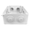 QWORK® Surface-Mounted Junction Box, Junction Box, Waterproof, Dustproof, IP65, ABS