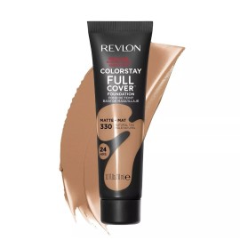 Revlon ColorStay Full Cover Matte Foundation, Natural Tan 330, 1 fl oz