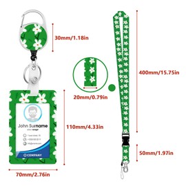 Jisrcha ID Card Holder, ID Card Case with Strap, Ticket Case Children, Lanyard with Card Case, Bus Ticket Case Student, for Women, Teachers, Nurses, Doctor, Student (C)