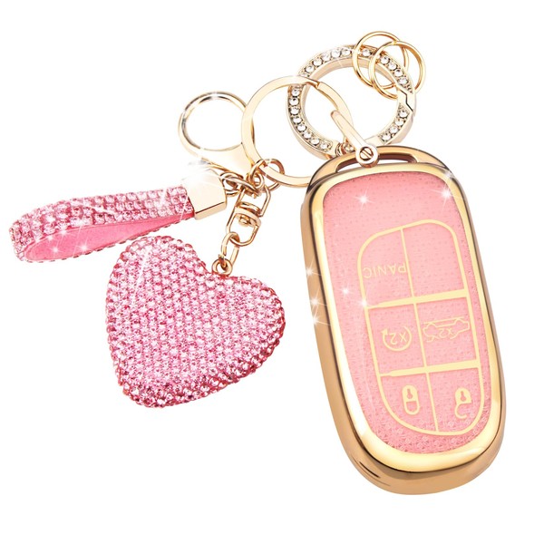 FT FUNTOR for Jeep Key Cover,Compatible with Jeep Grand Cherokee