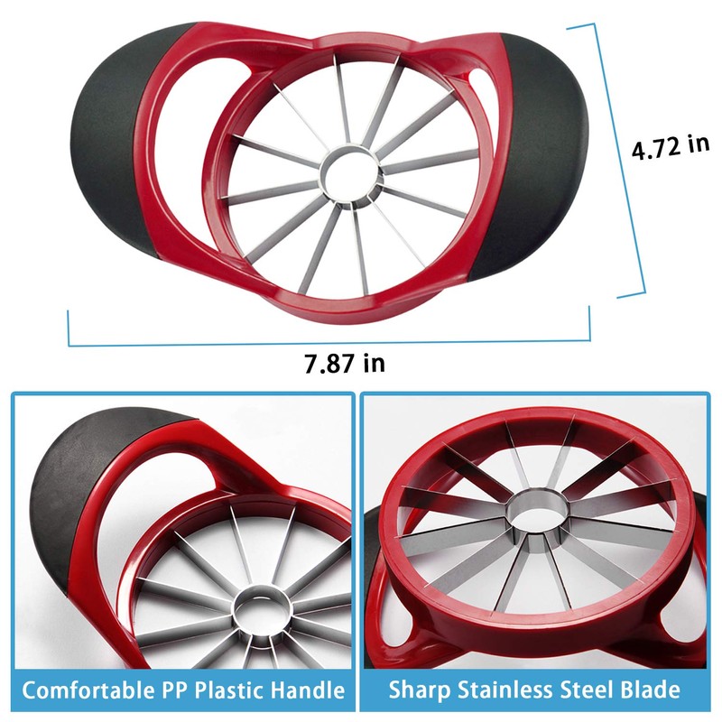 SINGARE Apple Cutter Slicer & Corer Kit - 12-Blade Apple