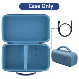 Aenllosi Hard Storage Case for NEW Bose SoundLink Max Portable Speaker,Travel Carrying Case for Bose Speaker (Case Only) (Blue Dusk)
