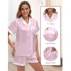 EPLAZA 3 Piece Silk Pajamas for Women Set Satin Pajama