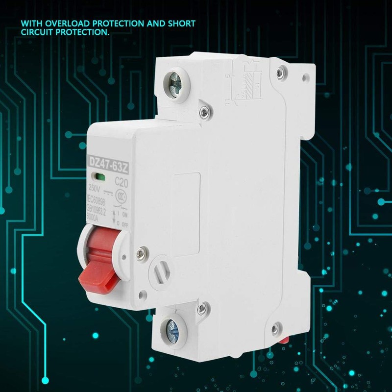 1P 20A DC Circuit Breaker for Solar Energy, Bus Box,