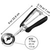 SUNNORN Large Cookie Scoop, 3 Tbsp Cookie Scoop for Baking,