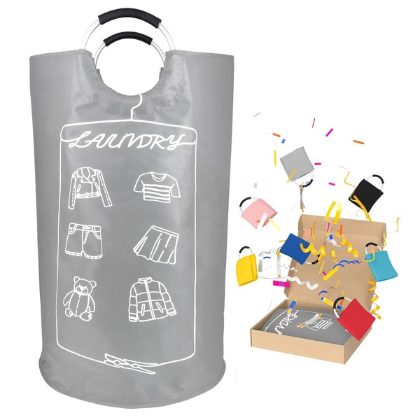 Laundry Baskets with Padded Handles Collapsible Dirty Clothes Hamper Heavy