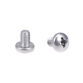 sourcing map Machine Screws Plate Phillips Head Screws Bolts M4 x 6 mm Pack of 30