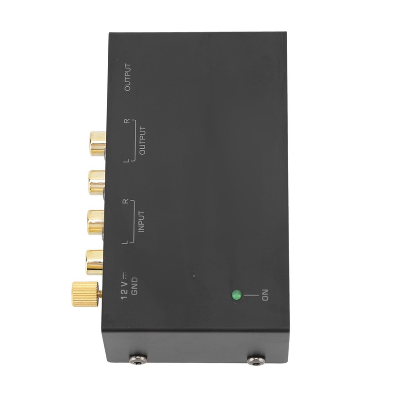 Phono Preamplifier AC Metal 100‑240V Sound Record Player Preamplifier for