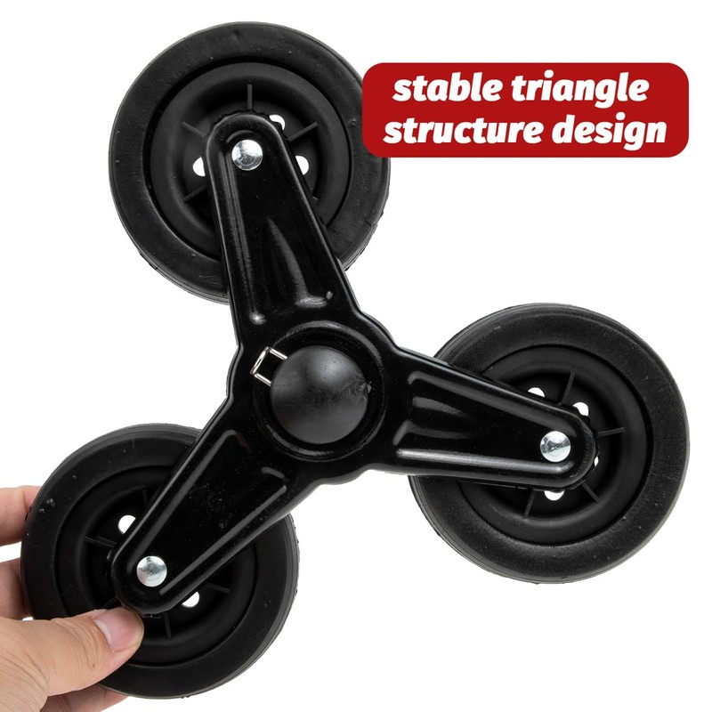 VINTORKY Stair Climbing Wheel Accessories - Heavy Duty Triangle Wheels
