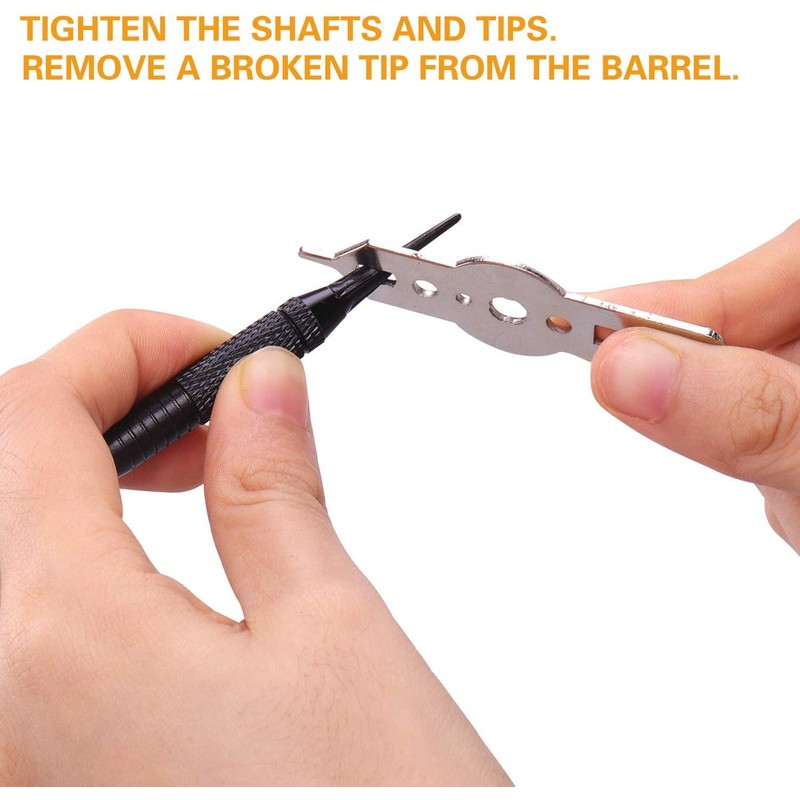 WIN.MAX 1000 dart tips, 2BA black soft dart tips, plastic
