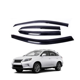 ZH Window Rain Guards Compatible with Lexus RX350 2010 2011 2012 2013 2014 2015-2mm Thick Tape-On Premium Wind Deflectors for Front and Rear Windows, Durable & Sleek Design, Set of 4