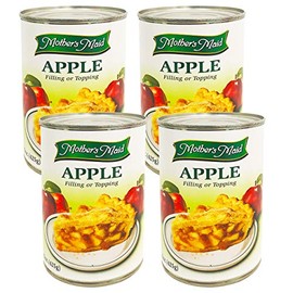 Apple Pie Filling & Topping (Pack of 4-15oz) 60 ounces Total - Makes 2 Apple Pies