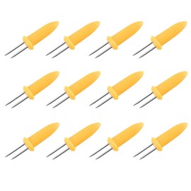 Pack of 12 Corn Skewers, Corn on the Cob Holder, Stainless Steel Corn on the Cob Skewers, Corn Holder, Corn on the Cob Needle, Barbecue Accessories, for BBQ, Home, Cooking, Grilling, Christmas Party