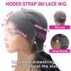 kloiynj Hidden Strap 360 Lace Front Wigs Human Hair 220%