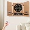 Take Aim Electronic Dart Machine Dart Board Cabinet Set For