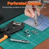 Preciva Eyelet pliers set, 300 pieces eyelet press, self-locking for