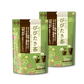 NIHON YAKKEN Bibitaki Tea Green Tea Blend (Food with Functional Display / Tea Bag / 0.9 oz (2.3 g) x 20 Bags x 2 Packs) For Those Who Worry About Waist/BMI (Uses Green Tea Produced in Japan), Japanese