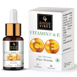 Good Vibes Sérum Facial Antiedad Con Vitamina C Y Vitamina E  Sérum Ligero Con Luminosidad Natural Para Todo Tipo De Piel  Ayuda Reparar La Piel Y... 