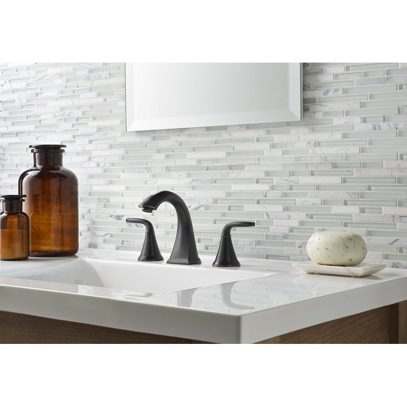 Pfister Pasadena Bathroom Sink Faucet, 8-Inch Widespread, 2-Handle, 3-Hole, Tuscan