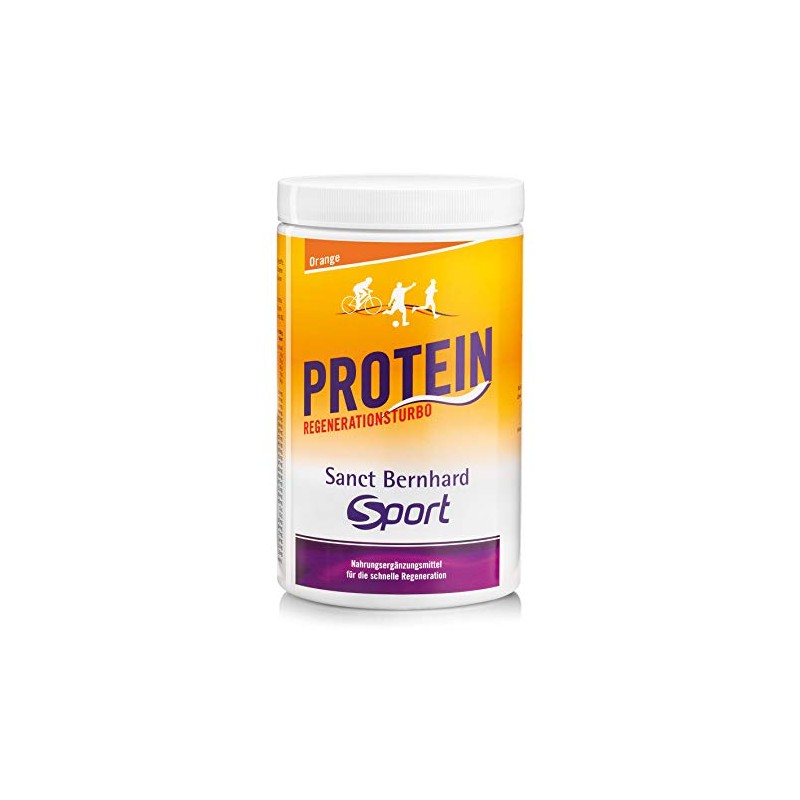 Sanct Bernhard Sport Protein Drink Regeneration Turbo Orange with High-Quality