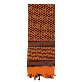 Rothco Shemagh Tactical Desert Keffiyeh Scarf – Versatile Head and Neck Wrap – Great for Camping, Hiking, and Other Outdoor Activities – Orange