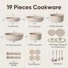 CAROTE 19pcs Pots and Pans Set Non Stick, Nonstick Cookware