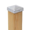 2x Pfostenkappe Pyramide 141 x 141 mm Stahl feuerverzinkt (2)