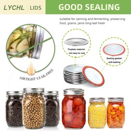 60Pcs Mason Jar Lids WIDE Mouth, Premium Canning Lids for WIDE Mouth Ball, Kerr Jars - Food Grade Material, 100% Fit & Airtight for WIDE Mouth Mason Jars