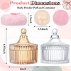 Tioncy 4 Pcs Large Body Powder Puff and Container Extra