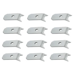 Fugedox 12 Pack Trailer Floor Hold Down Clip Steel 1/4" Plate Floor Decking Bearclaw Wood Deck, Tailer Floor Hold Down Clips for Trailer, Truck, Warehouse, Boat Deck Planks
