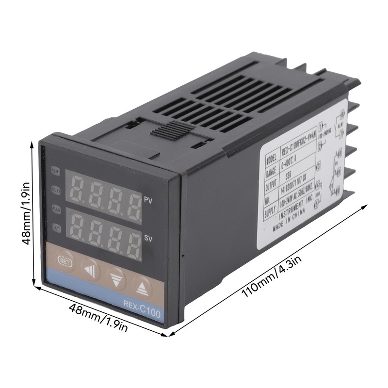 PID Thermostat Temperature Controller Set 0‑400℃ Digital Temperature Controller with