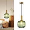 Battery Operated Pendant Light,Glass Battery Ceiling Light Fixtures with Wireless