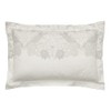 PURE STRAWBERRY THIEF EMBROIDERY PILLOWCASE OXFORD SILVER/WHITE