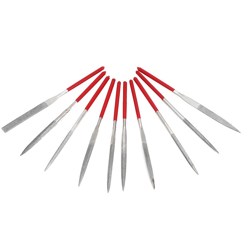 10Pcs Electroplating Shaping File Kit Hand Tools for Woodwork Metal