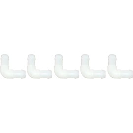 Audiofan Hose Tube Fittings L Shape Joint Diameter 0.3 inch (8 mm) Set of 5