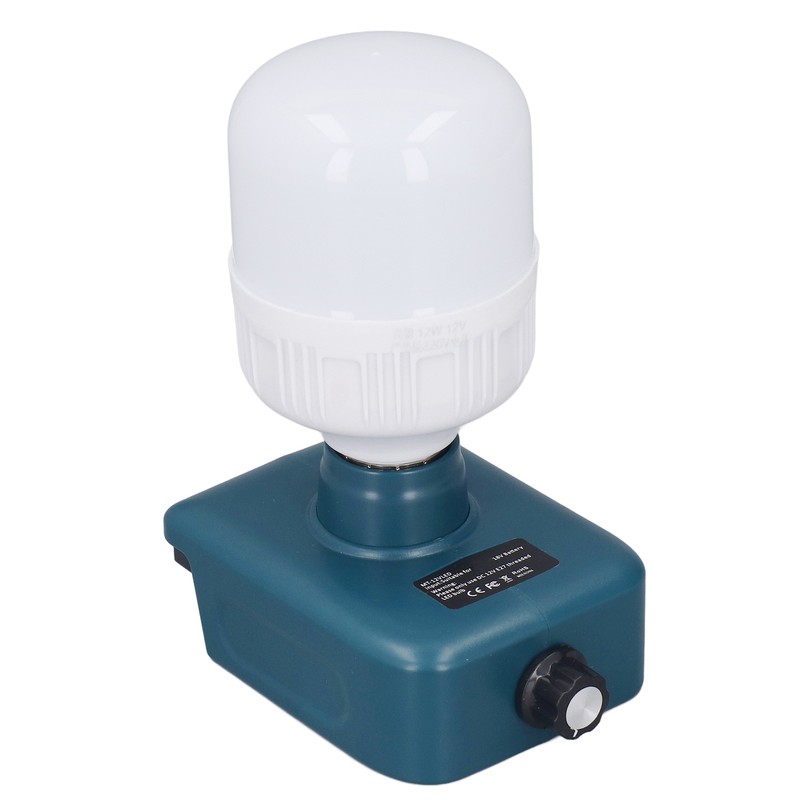 Battery Powered Work Light Bulb E27 Adjustable Brightness LED Bulb