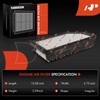 A-Premium 2-PC Engine & Cabin Air Filter with Activated Carbon