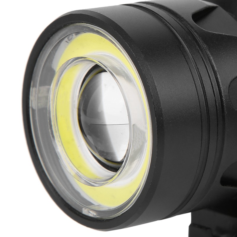 Bicycle Zoom Aluminium Alloy Headlight Detachable Bike Cycling Warning Light