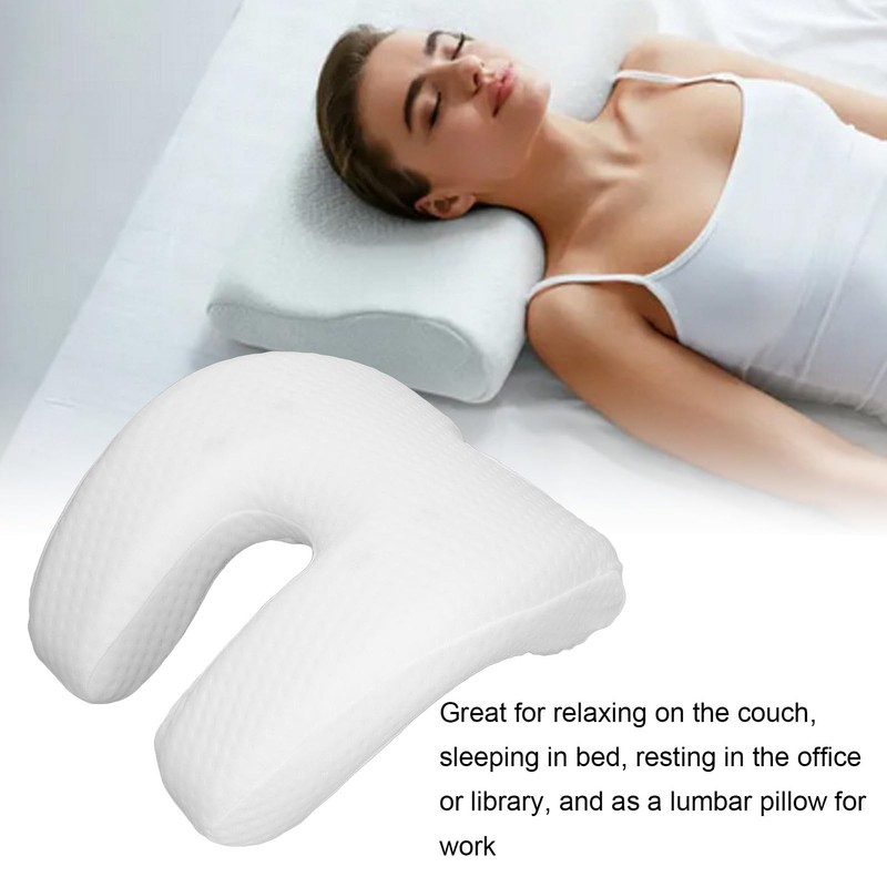 Arched Pillow Sleeping Cuddle Neck Cervical Pillow Soft Breathable Noon