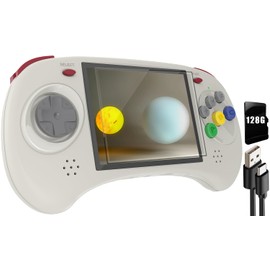 RG ARC-D Dual OS Android 11 and Linux,Retro Handheld Game with 128G TF Card Pre-Installed 4541 Games Supports 5G WiFi 4.2 Bluetooth Online Fighting,Streaming and HDMI