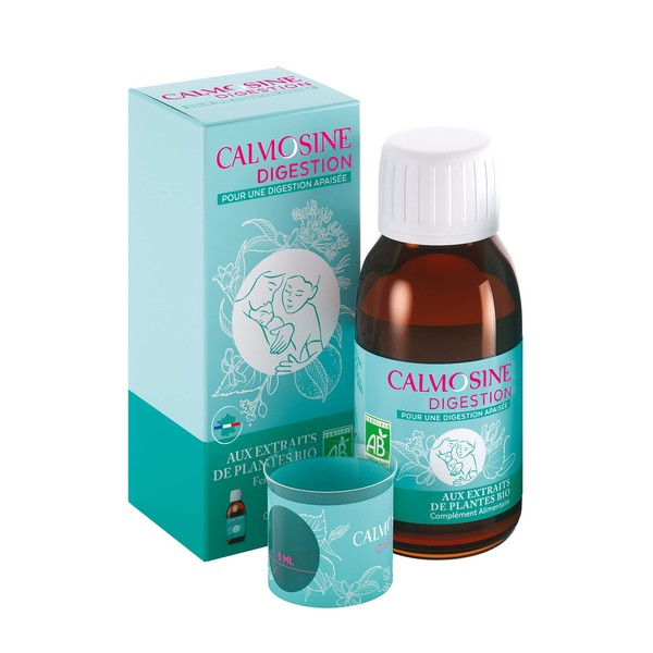 Calmosine - Digestion - Digestive Comfort - Soothes and Calms - Baby - With Organic Plant Extracts - Orange Blossom - 100 ml Bottle - Made in France