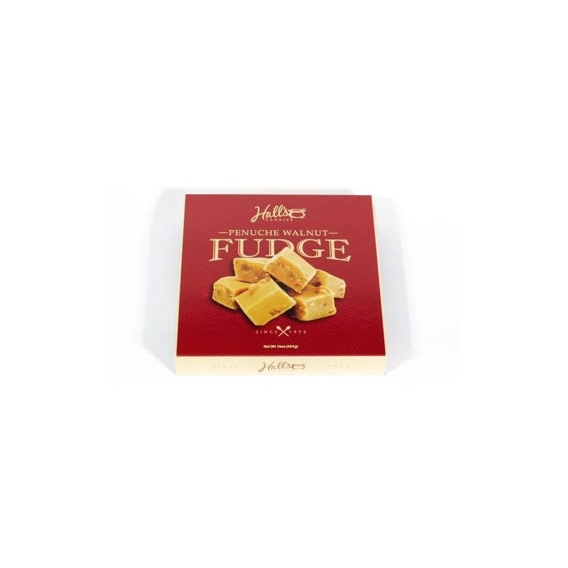 Hall's Penuche Walnut Fudge, 1 Pound