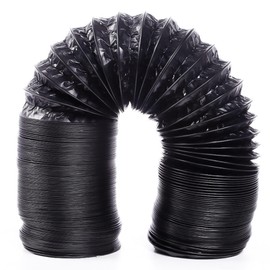 DOMUX Flexible Exhaust Hose Combi Made of Aluminium and PVC - Ventilation Hose Diameter 102 mm Length 3 m - for Fan, Puller and VMC - Flexible Aluminium Hose